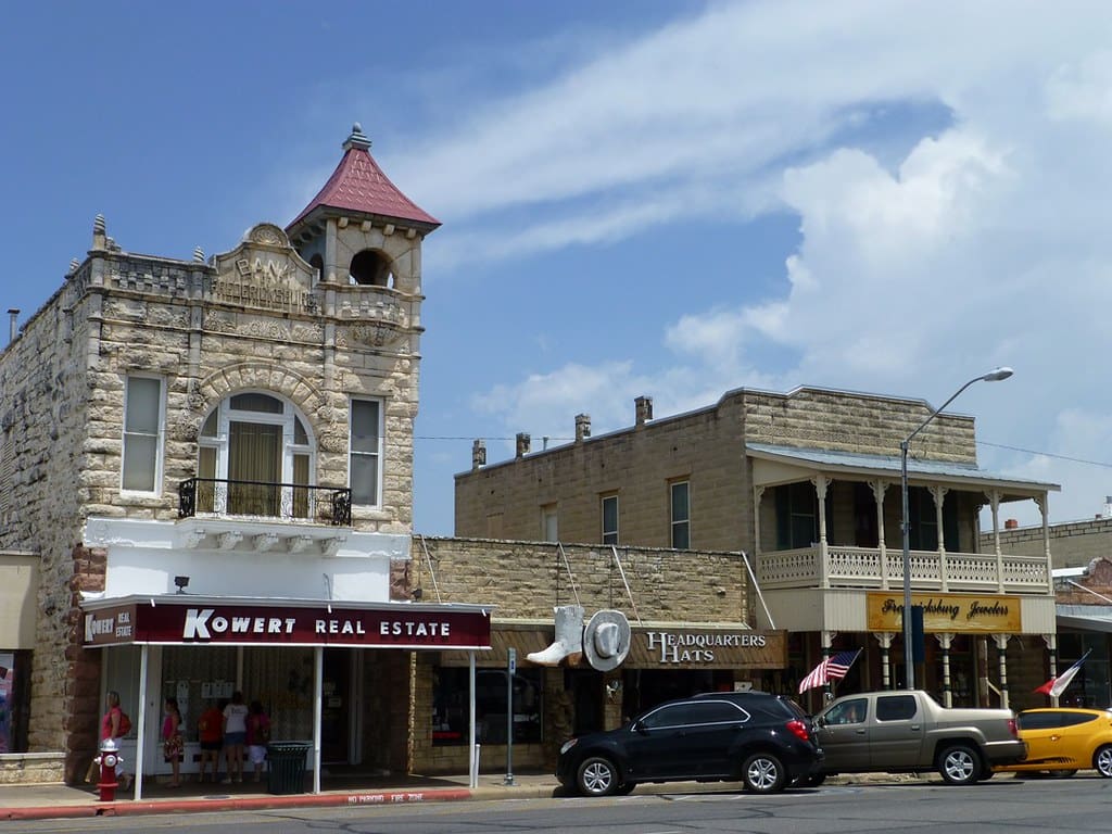 Hauptstrasse in Fredericksburg (Texas, USA 2012)