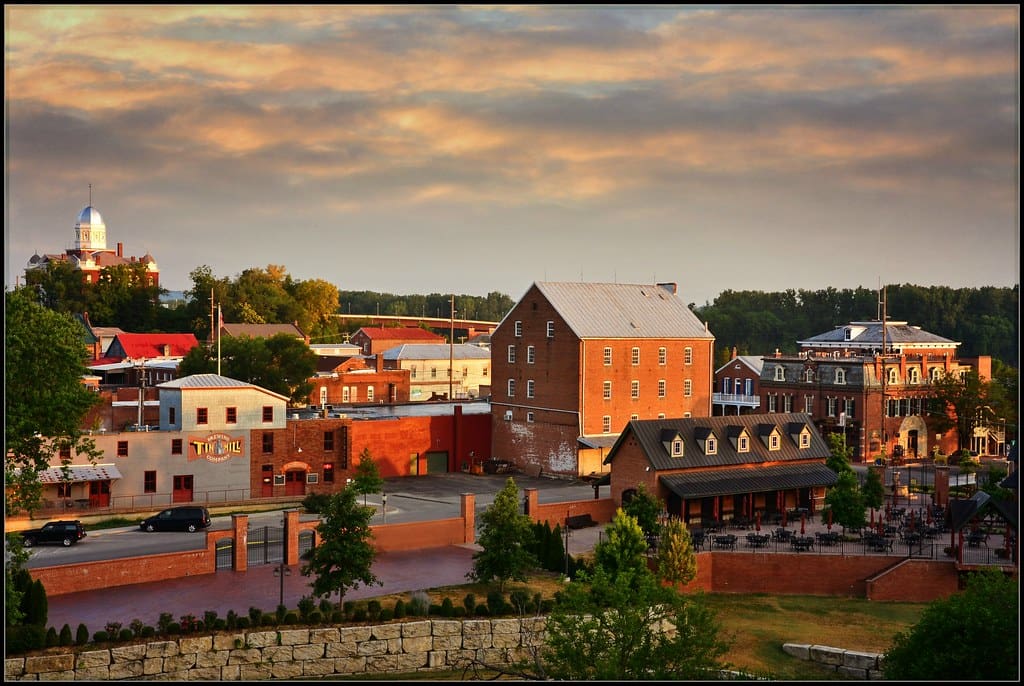 Downtown Hermann, Missouri.