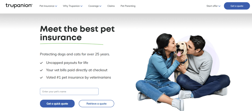 trupanion pet insurance website cover